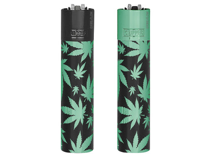 Clipper Metal Large GREEN LEAVES