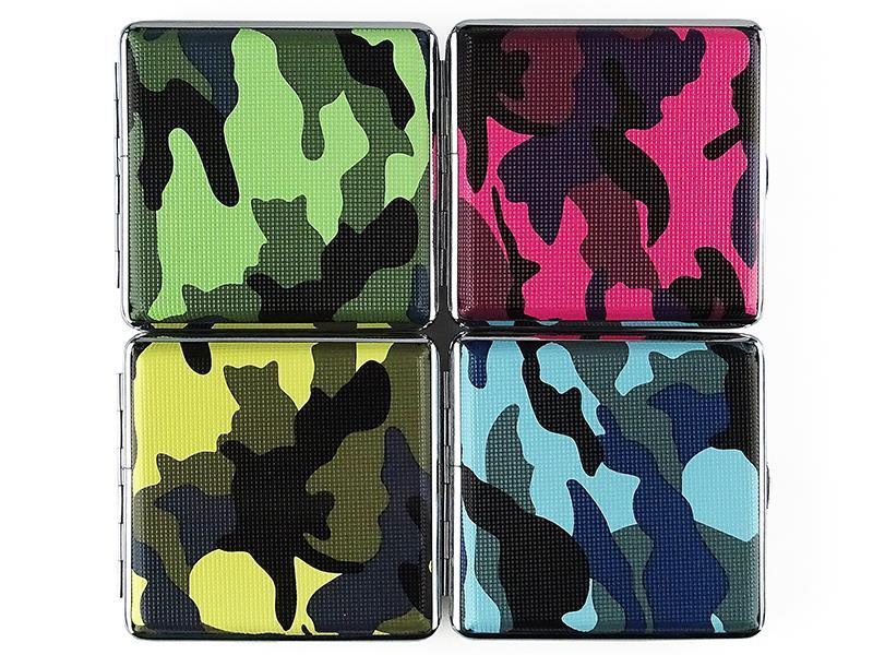Zigarettenetui "Camouflage" für 20 Zig., mit Gummiband