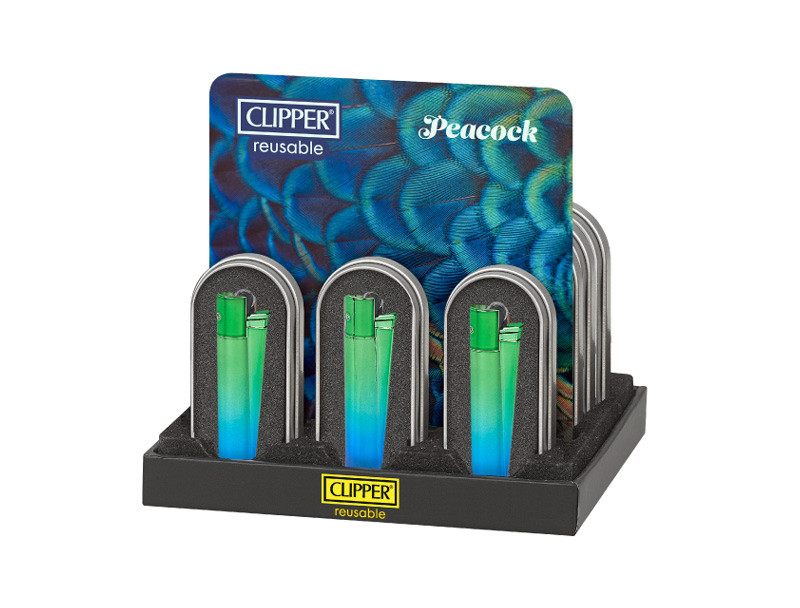 Clipper Metal Large PEACOCK