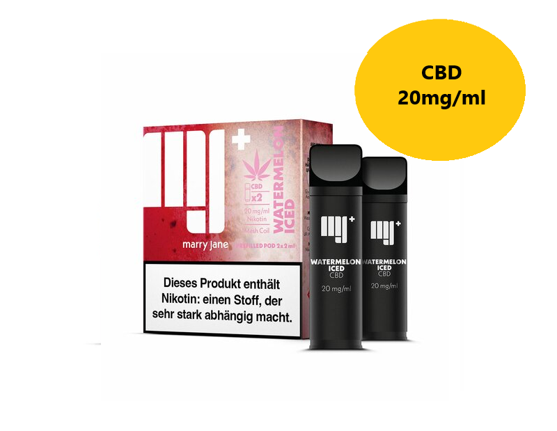 Marry Jane - Prefilled Pod (MatchBar) (2 Stück) - Watermelon Iced - 20mg/ml + 2% CBD