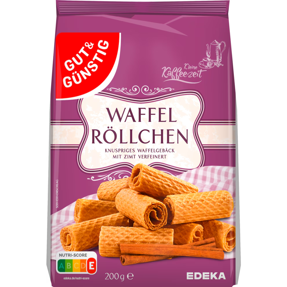 GUT&GÜNSTIG Waffelröllchen 200g