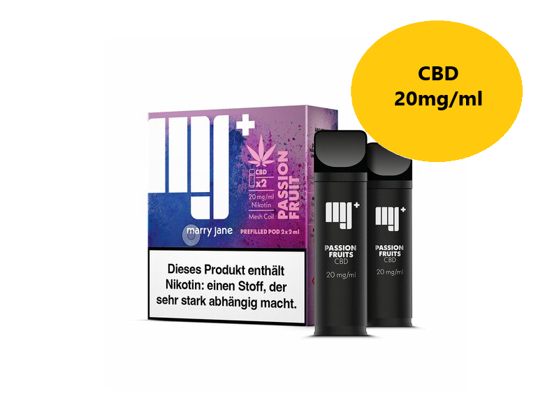 Marry Jane - Prefilled Pod (MatchBar) (2 Stück) - Passion Fruit - 20mg/ml + 2% CBD