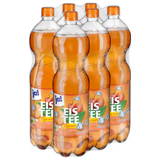 ja! Eistee Pfirsich 6x1,5l EINWEG