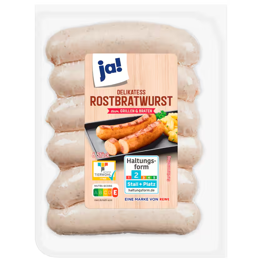 ja! Delikatess-Rostbratwurst 540g