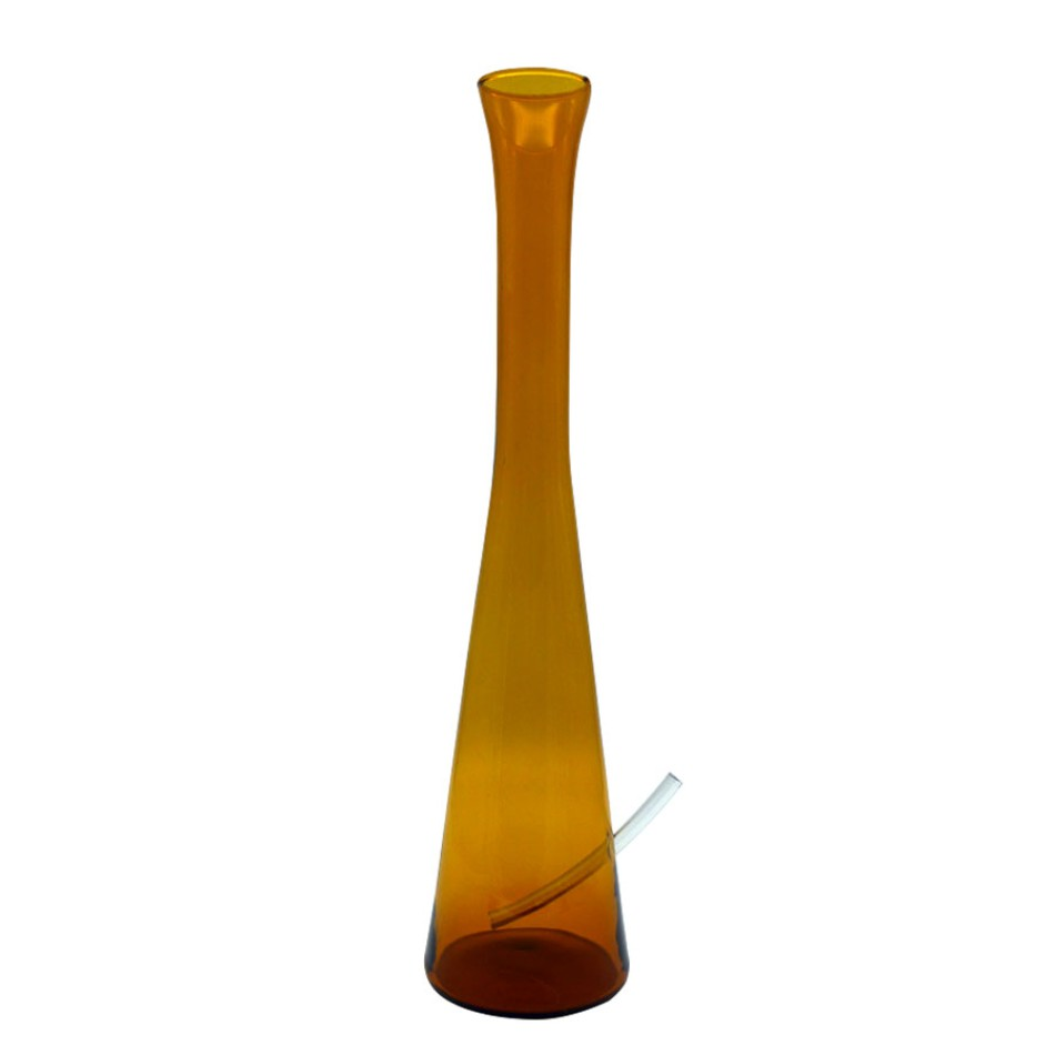 Hollandbong - Amber - Holland Glasbong ohne Kickloch - mit Schlauch