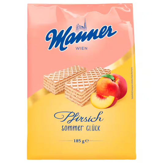 Manner Sommerwaffeln Pfirsich 185g