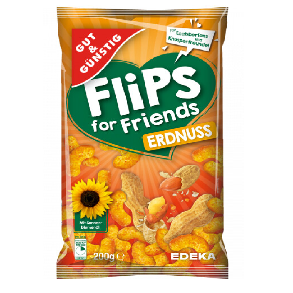 Gut & Günstig Erdnuss-Flips 200g