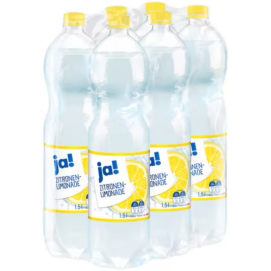 ja! Zitronen-Limonade 6x1,5l EINWEG