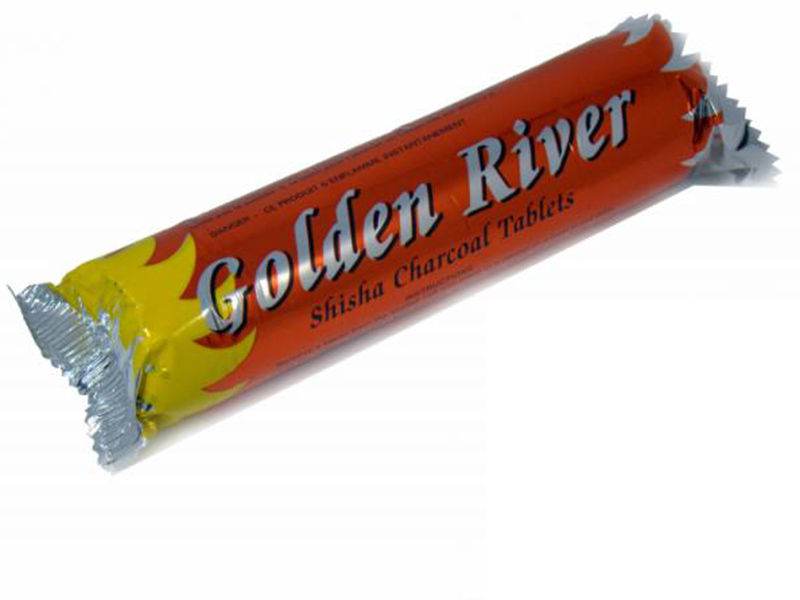 Golden River Shishakohle 33 mm, 10 Tabletten