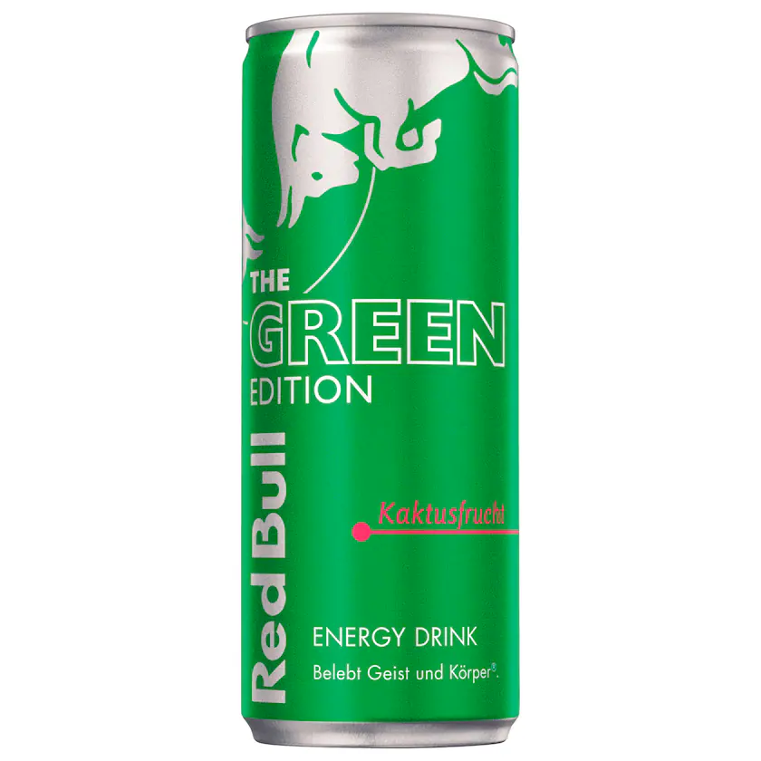 Red Bull Energy Drink Green Edition Kaktusfrucht 0,25l EINWEG