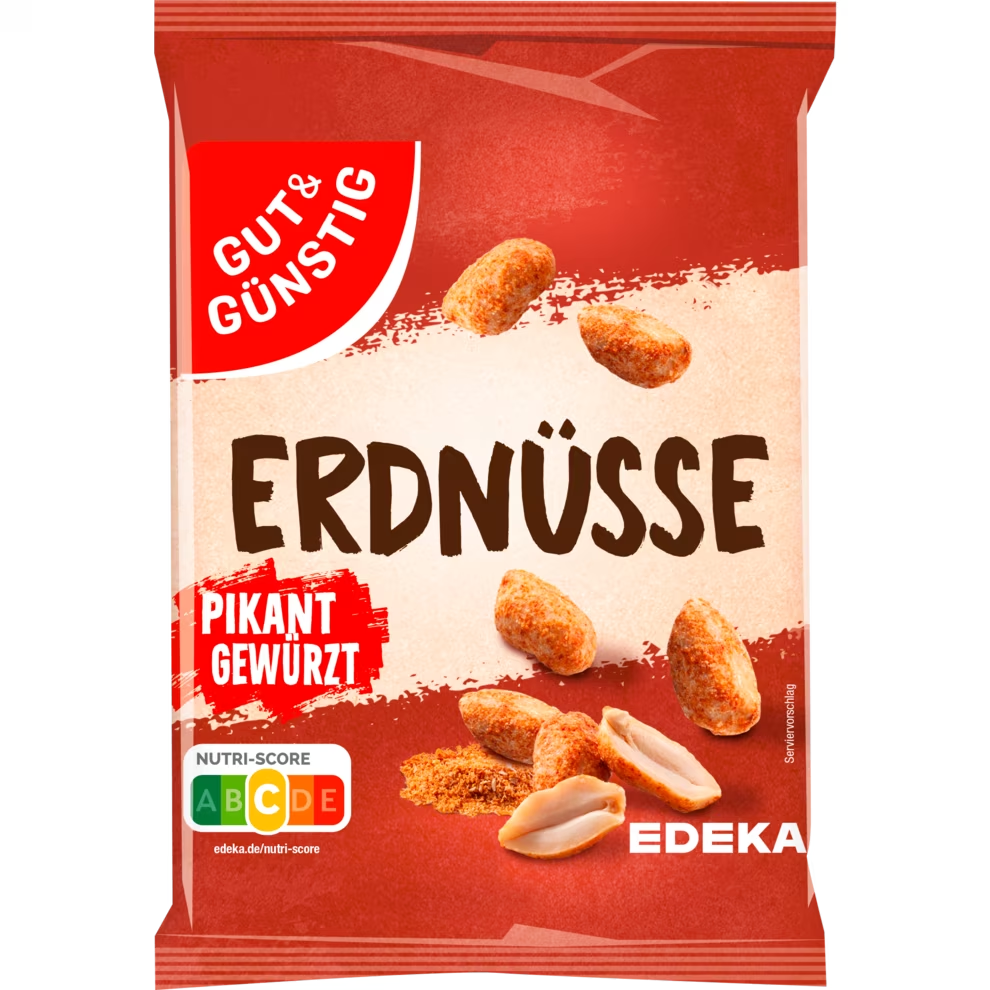 GUT&GÜNSTIG Erdnüsse, pikant gewürzt