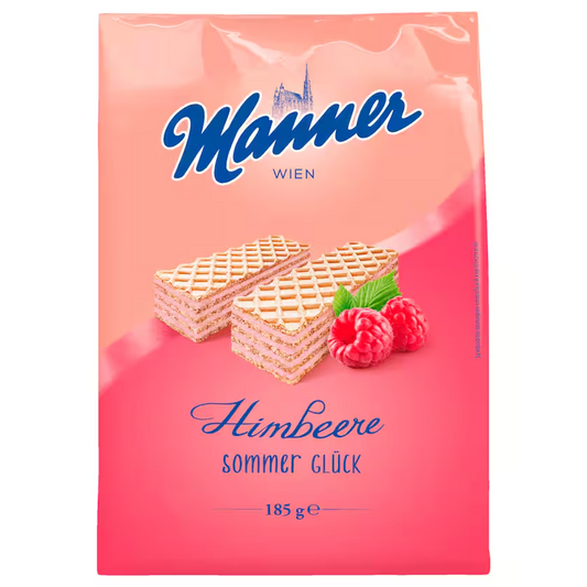 Manner Neapolitaner Sommer Glück Himbeere 185g