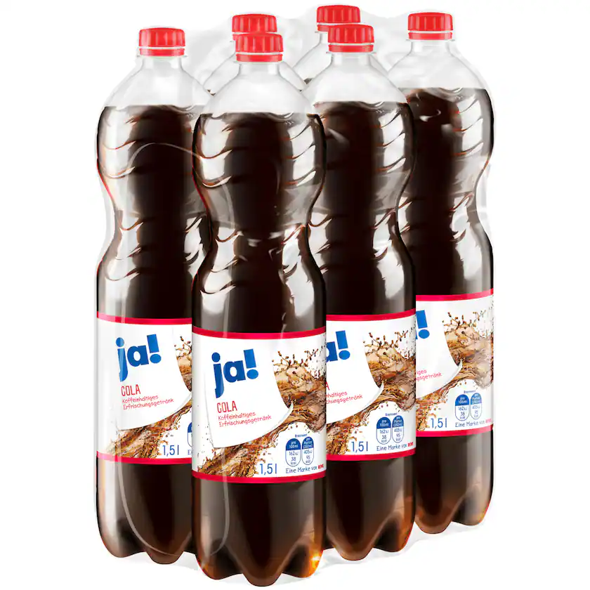 ja! Cola 6x1,5l EINWEG Pfand