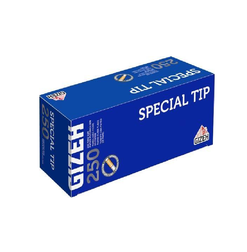 GIZEH Special Tip Hülsen blau 250 Stück