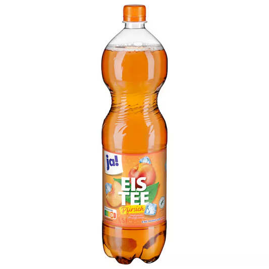 ja! Eistee Pfirsich 1,5l EINWEG