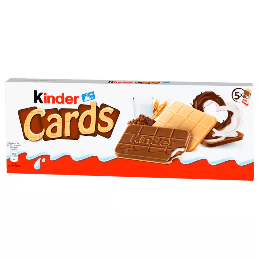kinder Cards Kekse 5 Stück 128g