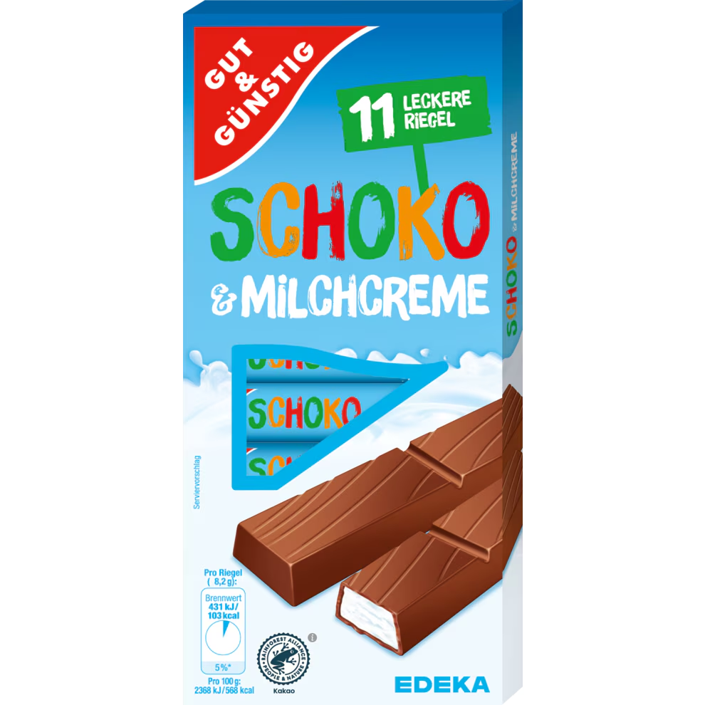 GUT&GÜNSTIG Schoko-Milch-Riegel