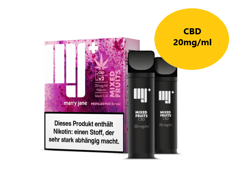 Marry Jane - Prefilled Pod (MatchBar) (2 Stück) - Mixed Fruits - 20mg/ml + 2% CBD