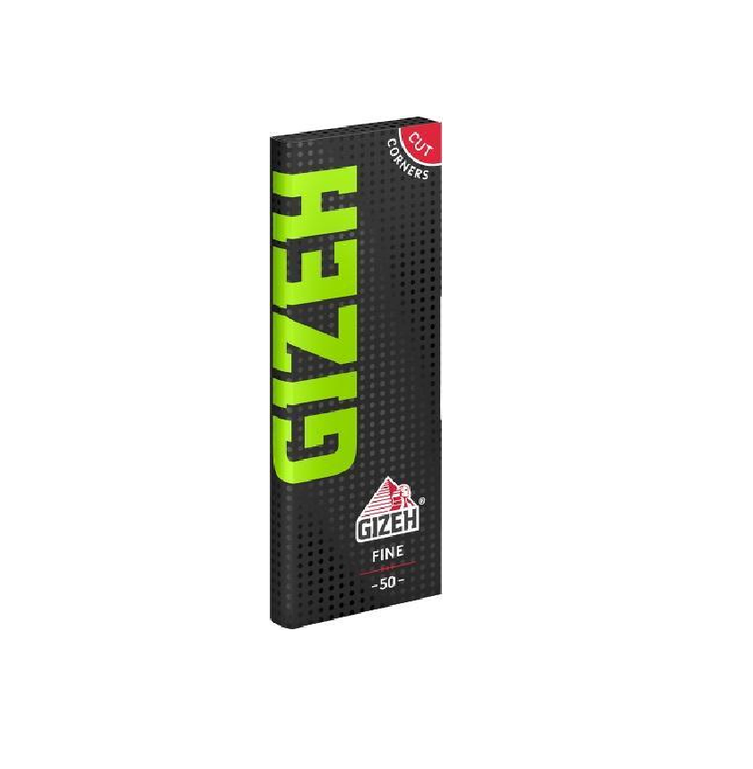 GIZEH Black/Fine Grün Papier 50er