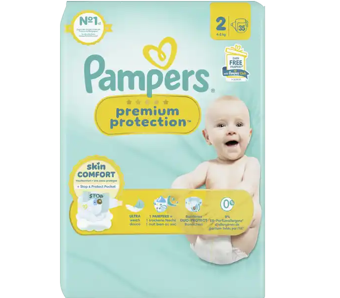 Pampers premium protection Windeln New Baby Gr. 2 Mini (4-8 kg)