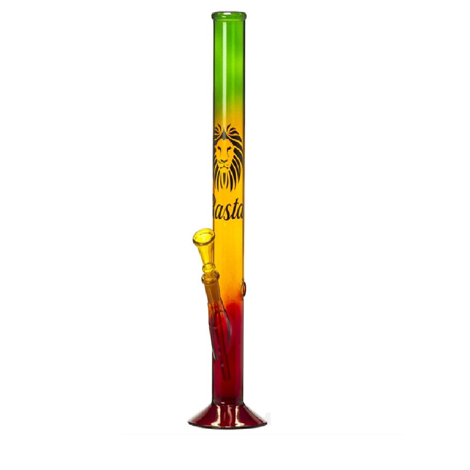 Glasbong "Rasta" Höhe 35 cm, Ø 36 mm