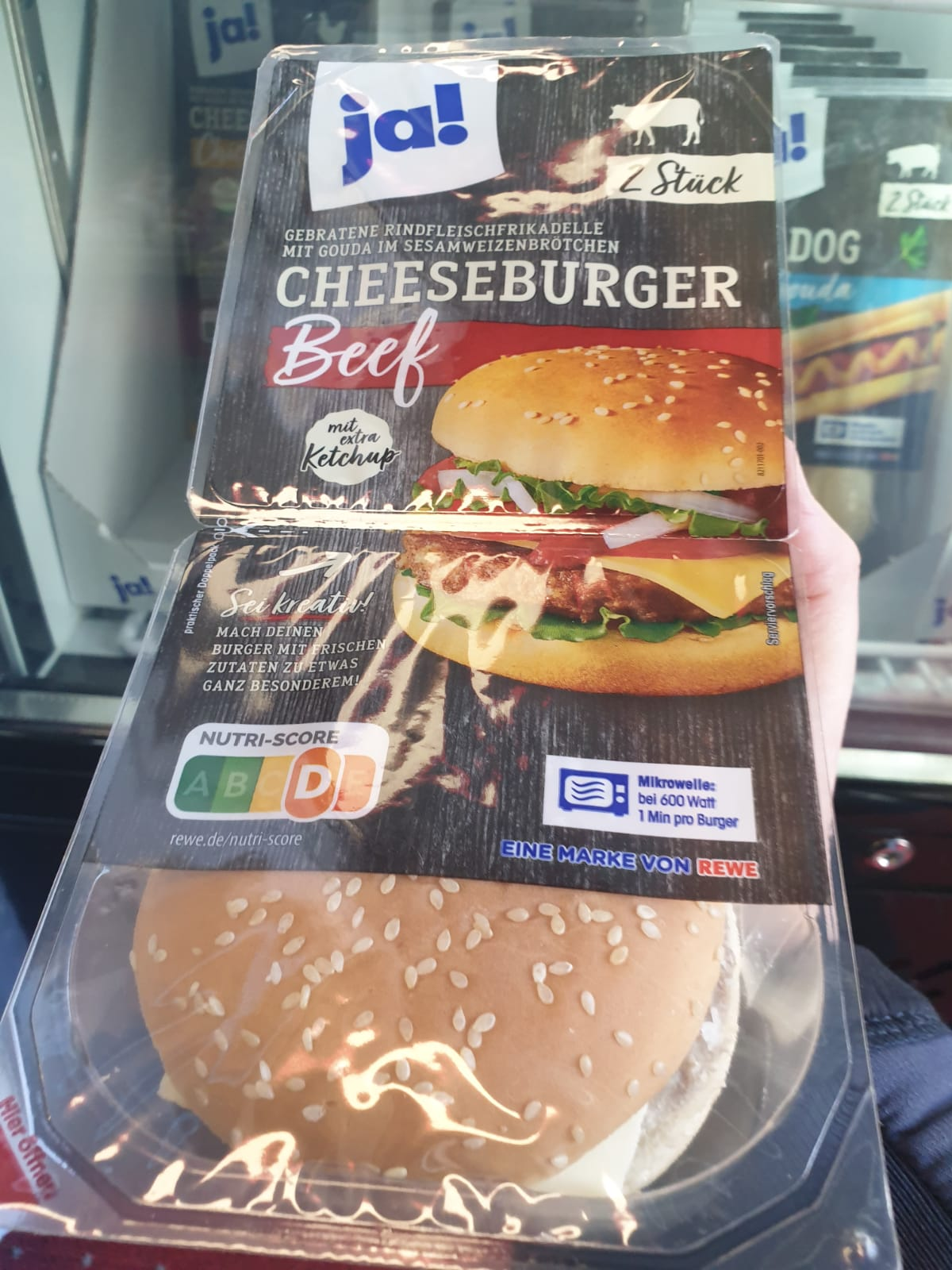 ja! Cheeseburger Beef 2 Stück 320g