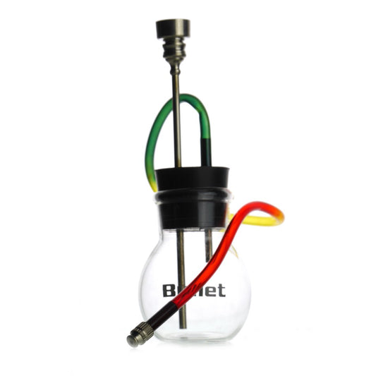 Mini Glas Hooka mit Schlauch | H: 12cm