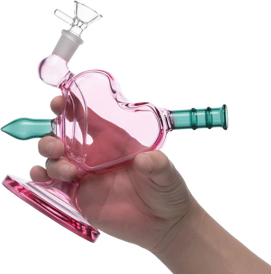 RORA Small Glass Bong 6inch
