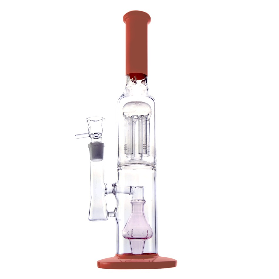 Glasbong Zylinder 4 arm großes Pelculater und großer Diffusor