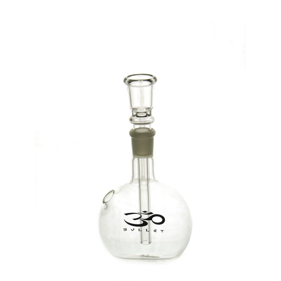 OM Mini Glasbong | Pfeife Seitlicher Mund | H: 14cm Ø: 14.5mm
