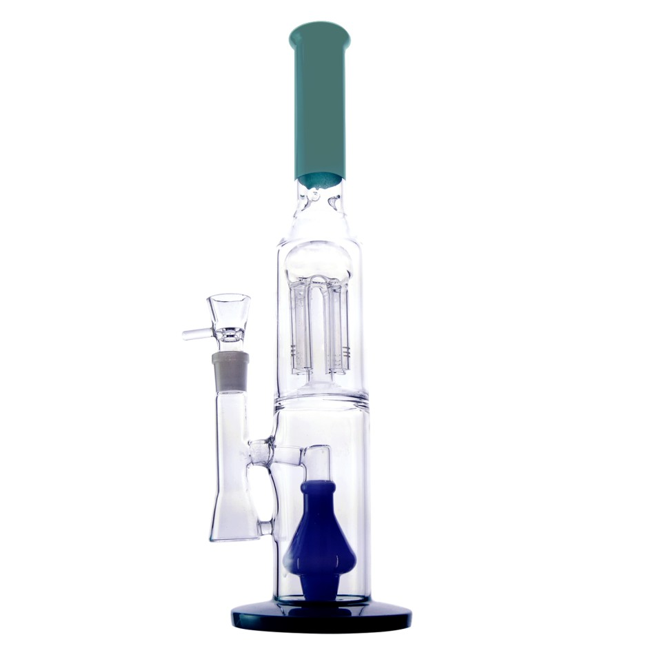 Glasbong-Zylinder mit 4 arm, großem Pelculater und großem Diffusor