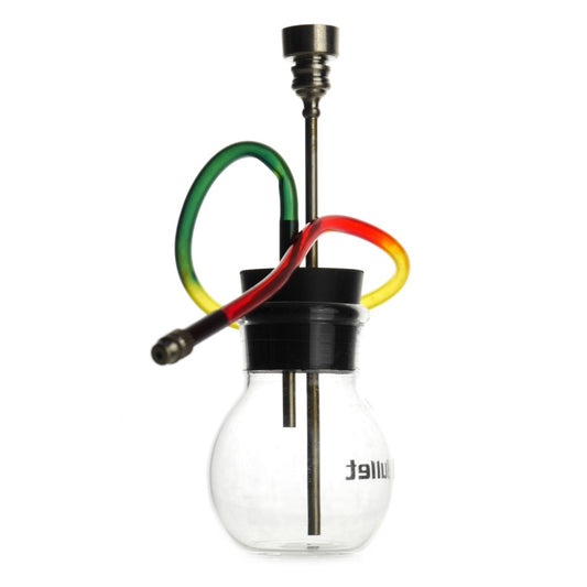 Mini Glas Hooka mit Schlauch | H: 12cm