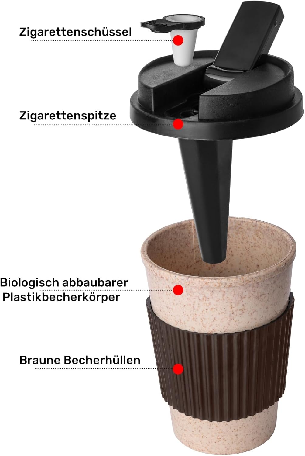Free Boy Kaffeebecher Wasserpfeife Kunststoffbecher