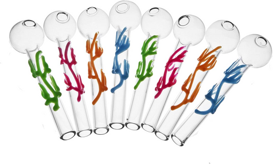 RORA 4inch Glaspfeife Glow in the Dark