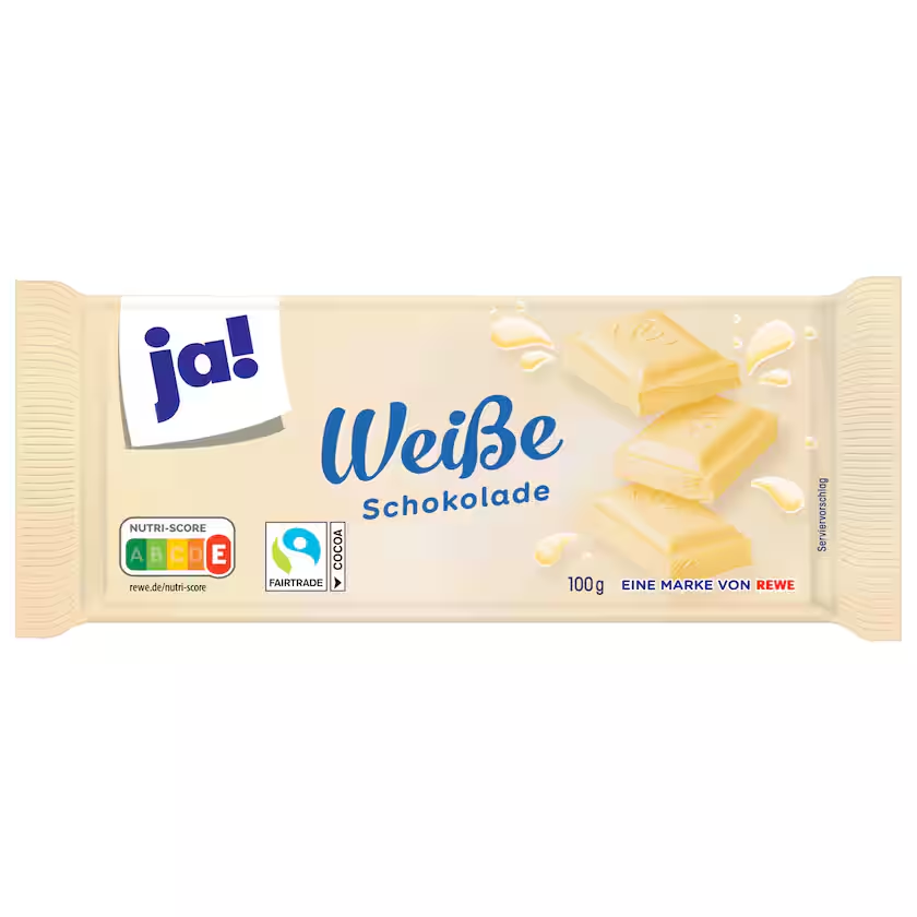 ja! Weiße Schokolade 100g