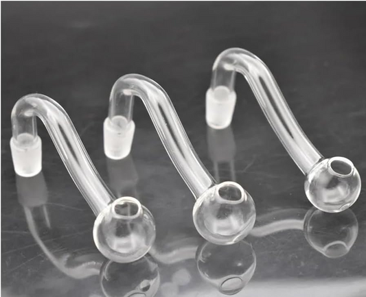 Glas Ölbrenner Pfeife 10mm Männlich Pyrex Klar