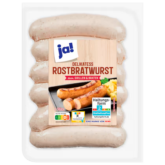 ja! Delikatess-Rostbratwurst 540g