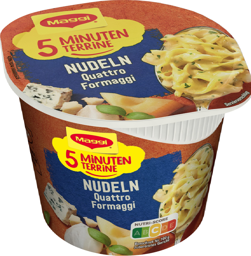 MAGGI 5 Minuten Terrine Nudeln Quattro Formaggi