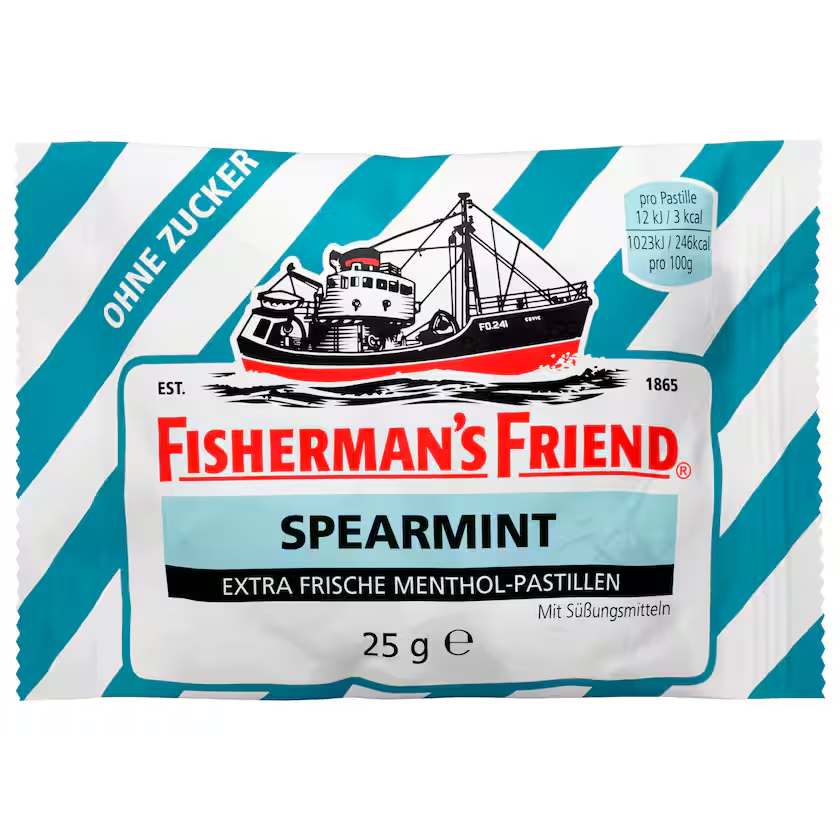 Fisherman's Friend Spearmint ohne Zucker 25g